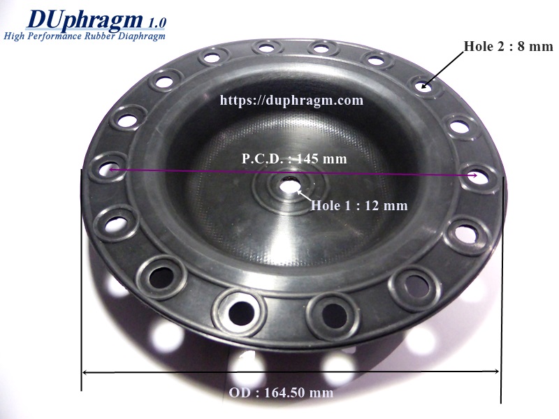 ยางไดอะแฟรม VITON เสริมผ้าใบ OD 164.50.JPG
